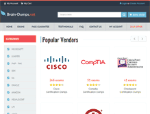 Tablet Screenshot of brain-dumps.net
